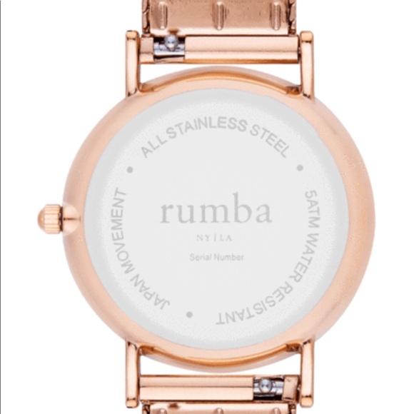 Rumba Rose Gold Metal Strap Watch - Picture 3 of 4